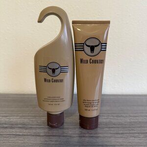 Wild Country Hair & Body Wash & After Shave Conditioner 150ml & 100ml Set NIP